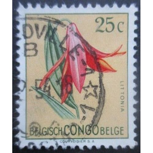 Congo Belge N°305 Fleurs Oblitéré