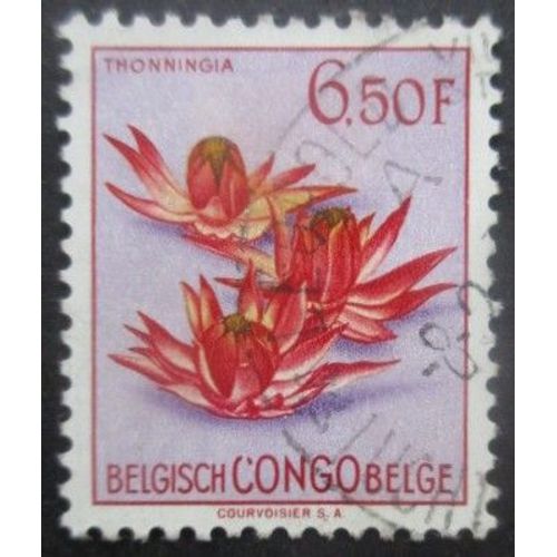 Congo Belge N°317 Fleurs Oblitéré