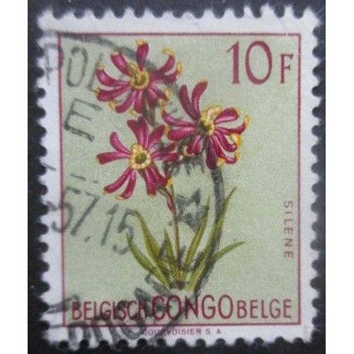 Congo Belge N°320 Fleurs Oblitéré