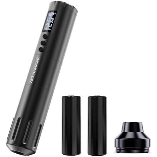 Wireless Tattoo Pen Machine A Tatouer Rotary Machine Battery Pen 3.0mm Stroke Length Avec 2 Batteries Pour Machine À Tatouer Miroblading Shading Eyeliner Baume À Lèvres¿Noir¿[Z3552] 