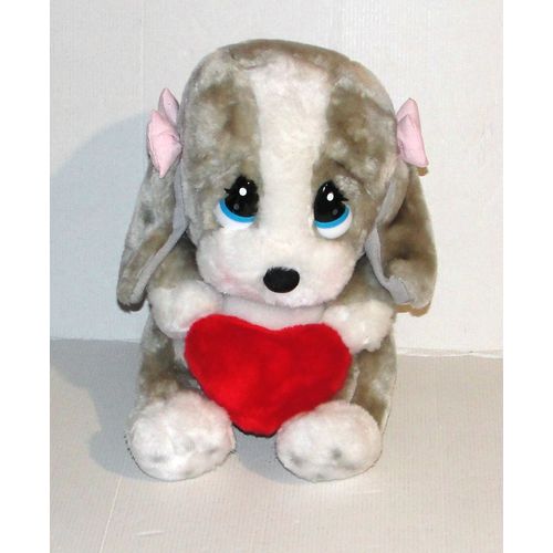 peluche sad sam chien coeur honey 28 cm