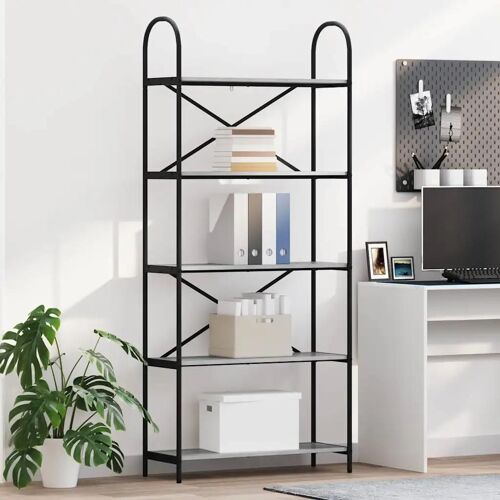 vidaXL Étagère Sonoma gris 80 x 30 x 183 cm Bois d'ingénierie