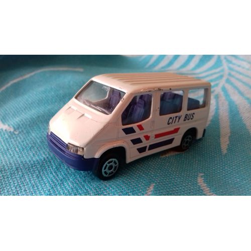 Voiture "MAJORETTE" : camionnette "FORD TRANSIT" n°243 City Bus