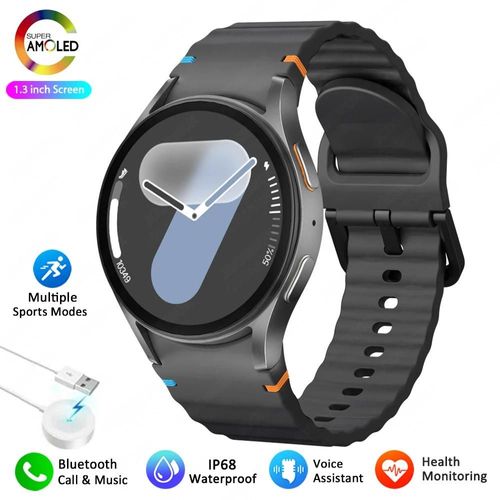 2025 Nouvelle Montre Intelligente 7 Mini Femmes Gps Mouvement Piste Nfc Amoled Affichage Boussole Jeux De Fréquence Cardiaque Bluetooth Appel Montre Étanche.Black.Watch 7