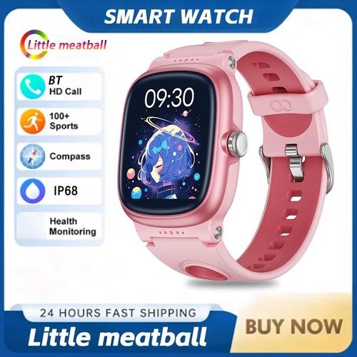 Montre Intelligente Pour Enfants Avec Moniteur De Fréquence Cardiaque Et De Sommeil, Jeux/Alarme Pour Garçons Et Filles, Podomètre De Pas Et De Calories, Traqueur D'Activité.Alk1-Pink.