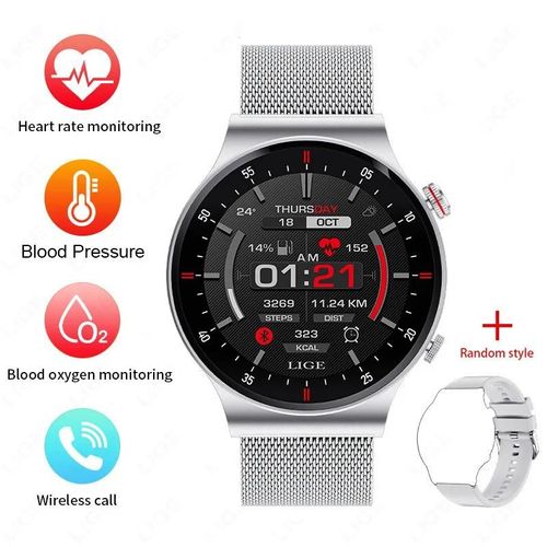 Gps Ecg + Ppg Bluetooth Appel Montre Intelligente Hommes 2024 Bracelet De Sport Nfc Étanche Montre Personnalisée Visage Hommes Montre Intelligente Pour Ios Android.Rose.Nfc Smartwatch