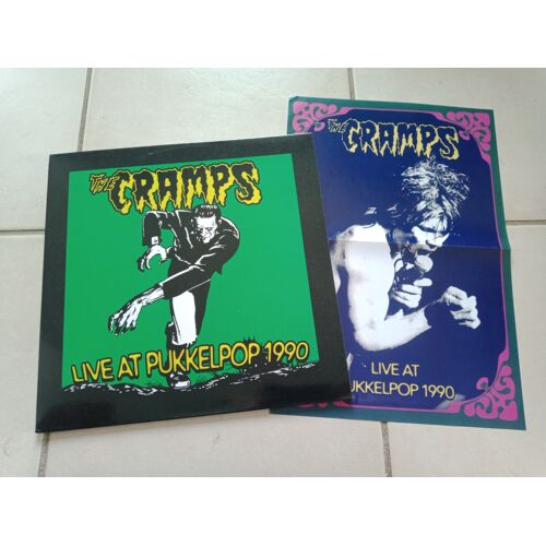 The Cramps Live At Pukkelpop 90 Lp !00 Copies Avec Poster