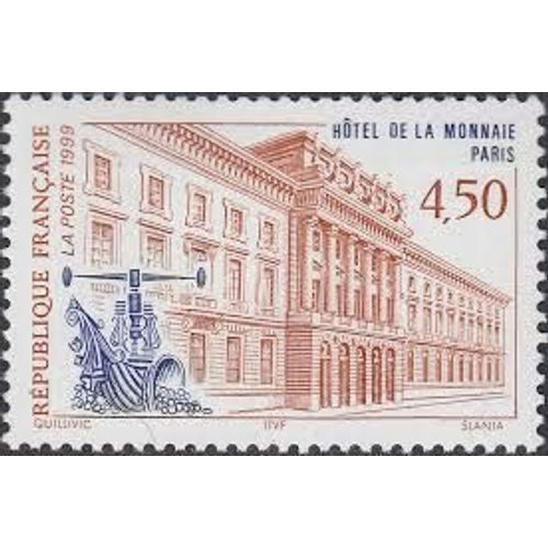Hôtel De La Monnaie À Paris Année 1999 N° 3252 Yvert Et Tellier Luxe