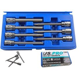 B1123 Coffret De 7 Douilles À Embouts Hexagonaux Pour Clé Allen 3-10 Mm