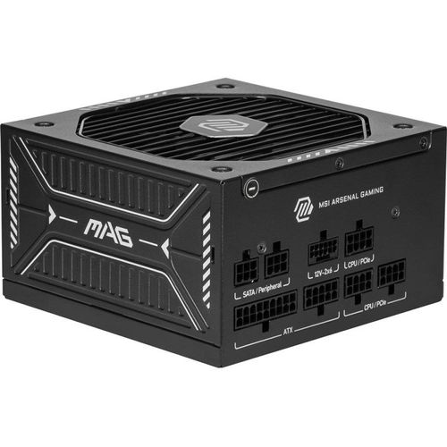 ALIMENTATION PC MODULAIRE MSI MAG A750GLS PCIE5 750W 80 PLUS GOLD NOIR