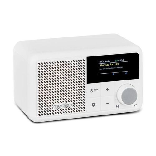 MINI RADIO - MEDION - DAB/FM - MONO 2W RMS - BLANC