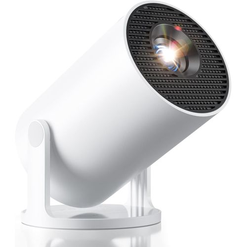 [App Intégrée&Auto Keystone] Vidéoprojecteur 4K Supporte 20000 Lumens 2025 Mini Projecteur Portable Avec Android Tv Wifi 6 Bluetooth 5.4 Rotation 180° Pour Hdmi/Usb/Tv Stick/Smartphone/Laptop