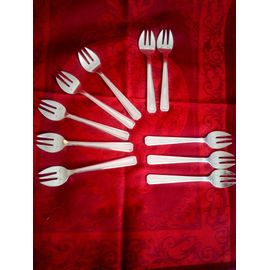 Coffret Set 10 Fourchettes à Huitres - Oyster forks - Art Déco