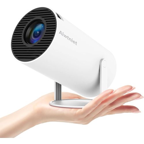 Mini Projecteur Portable,Wifi6 Bt 5.0 Android 11.0,Vidéo 4K 1080P,Projecteur De Film Avec Correction Trapézoïdale Horizontale Et Rotation À 180° Compatible Avec Les Téléphones