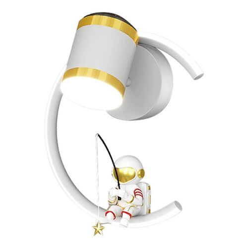 Applique Murale Led Astronaute Pour Enfants Avec Projecteur D'étoiles, Éclairage Intérieur Pour Étude, Salon, Chambre À Coucher