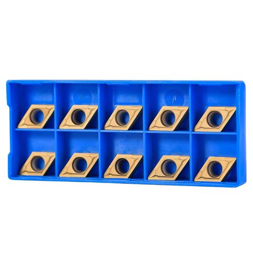 10 Pièces Cnc Carbure Pointes Inserts Lame Cutter Dcmt11T304-Hm Ybc251 Tour À Bois Outils De Tournage Support Remplacement Insert Avec Boîte