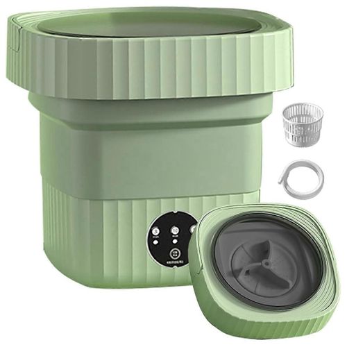 Mini lave-linge 6L avec panier de vidange, machine à laver pliable pour appartement, dortoir, voyage pour un nettoyage en profondeur