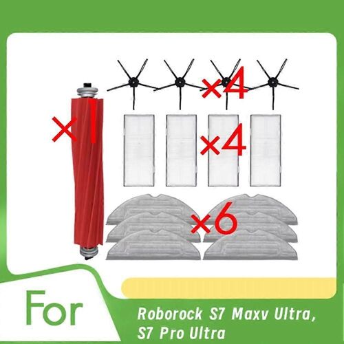 Lot de 15 pièces de rechange pour aspirateur S7 Maxv Ultra/S7 Pro Ultra