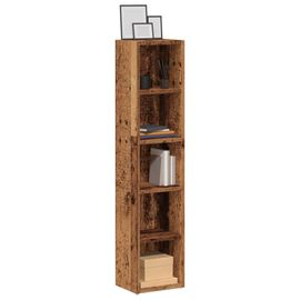 Vidaxl Armoires À Cd 2 Pcs Vieux Bois 21x16x93,5 Cm Bois D'ingénierie