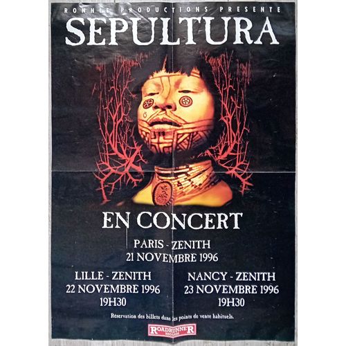 Sepultura: En Concert Poster - Affiche 1996