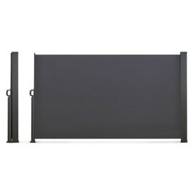 Paravent extérieur rétractable 1,8 x 4 m gris anthracite
