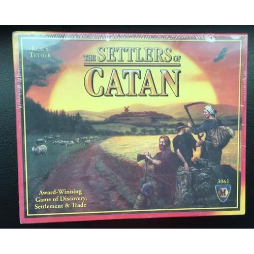 Version Anglaise Catan Jeu De Société Puzzle Loisirs Jouet Jeu Carte 25th Anniversaire Édition Jeux 2-8 Personnes Fête[Z246]
