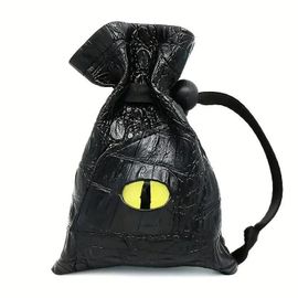 Sac À Dés À Cordon En Cuir Pu, 1 Pièce, Pochette À Dés Mdn, Sac De Rangement Pour Cartes Tarot Oracle, Pour Dés D & D, Pièces De Monnaie Et Accessoires[Z269]