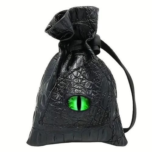 Sac À Dés À Cordon En Cuir Pu, 1 Pièce, Pochette À Dés Mdn, Sac De Rangement Pour Cartes Tarot Oracle, Pour Dés D & D, Pièces De Monnaie Et Accessoires[Z268]