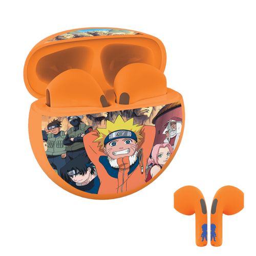 Écouteurs sans fil Bluetooth Naruto avec étui rechargeable
