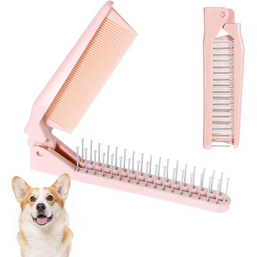 Petites Brosses De Toilettage Pour Chiens - Brosse Pliable Pour Animaux De Compagnie - Peigne Pour Animaux De Compagnie - Outil De Toilettage Pour Petits Chiens, Yorkshire, Shih Tzu, Maltipo[Z150]