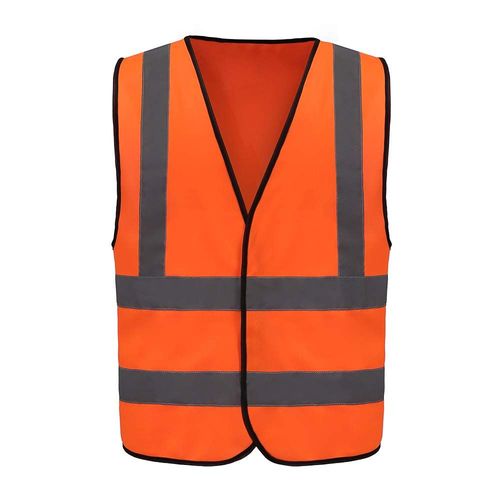 Gilet De Sécurité Réfléchissant Haute Visibilité Gilet De Travail Orange Xs[Z463]