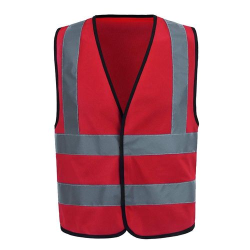 Gilet De Signalisation Rouge Petit Réfléchissant Haute Visibilité Gilet De Travail Rouge Petit[Z468]