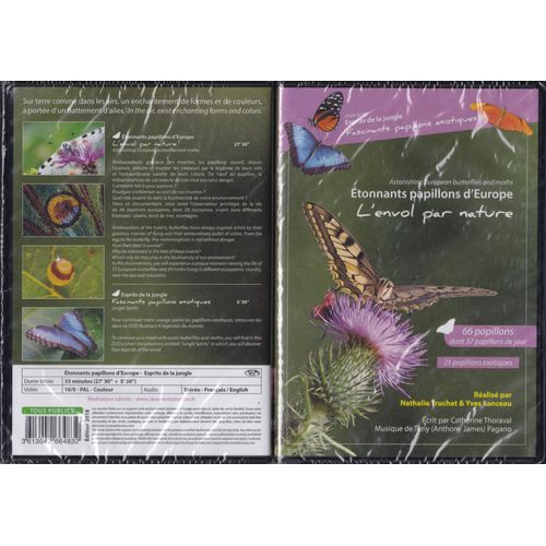 Dvd Étonnants Papillons D'europe, L'envol Par Nature