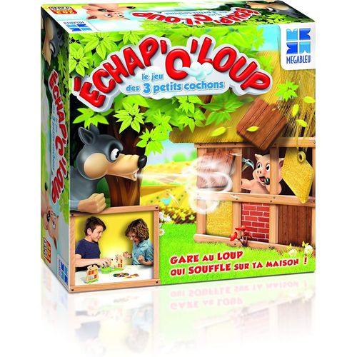 Hamiltion-Jeu D'action-Echap O Loup, Le Jeu Des 3 Petits Cochons-678004, Multicouleurs