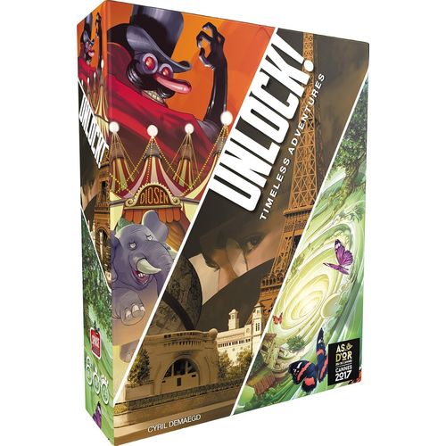 Unlock! Timeless Adventures - Escape Game Pour Adultes Et Enfants Dès 10 Ans - Unbox Now - Jeu De Société - Jeu De Cartes Coopératif - 1 À 6 Joueurs - 60 Min - Version Française[Z1441]