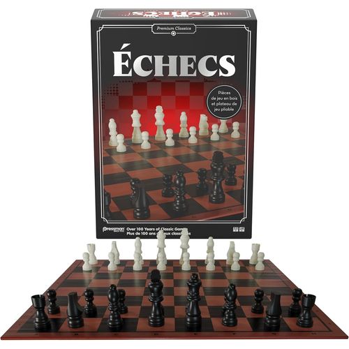 Echecs - Jeu D'echecs Premium Pour Adultes Et Enfants Dès 6 Ans - Échiquier Avec Pions En Bois - Jeu De Plateau Intemporel - Stratégie Et Réflexion - 2 Joueurs - Version Française[Z426]