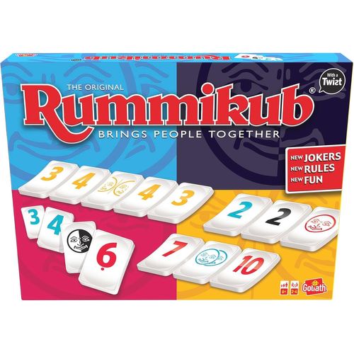 Rummikub Twist - Version Twistée Du Classique Rummikub - Jeu De Société Avec Chiffres Pour Enfants Dès 6 Ans - Jeu De Stratégie Facile À Transporter - Format Voyage - 2 À 4 Joueurs[Z1946]