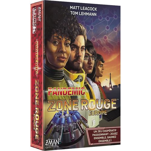 Z-Man Games | Pandemic Zone Rouge : Europe | Jeu De Société | Jeu Coopératif | A Partir De 8 Ans | 2 À 4 Joueurs | 30 Minutes[Z469]