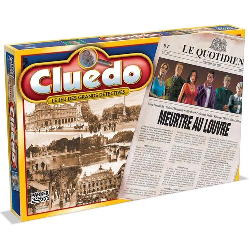 Cluedo Meutre Au Louvre - Jeu De Société - Jeu De Plateau - A Partir De 8 Ans - 2 À 6 Joueurs - Version Française[Z1301]