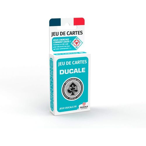 Ducale - Jeu De 54 Cartes - Fabriqué En France - Jeu De Poker, Président, Palmito, 8 Américain - Coloris Aléatoire[Z111]