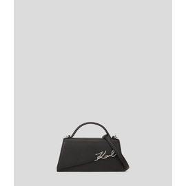 Karl Lagerfeld - Sac Bandoulière Fin K/signature, Femme, Noir/nickel, Taille: One Size