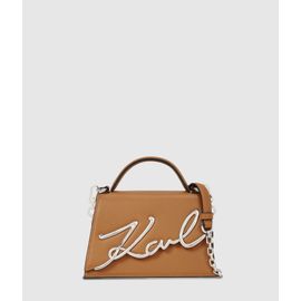 Karl Lagerfeld - Petit Sac Bandoulière K/signature, Femme, Caramel, Taille: One Size