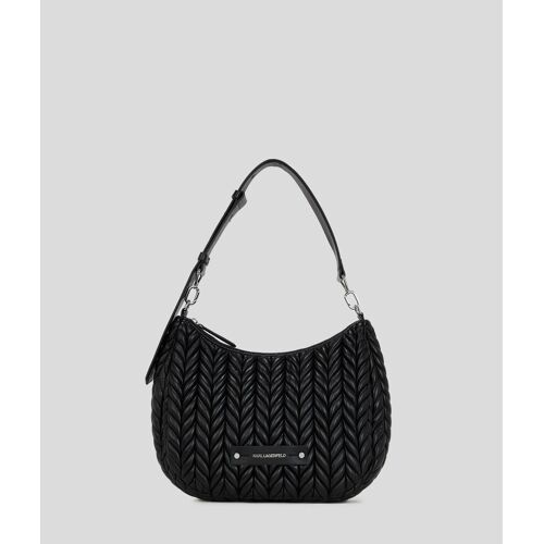 Karl Lagerfeld - K/weave Hobo Bag, Femme, Noir-nickel, Taille: One Size