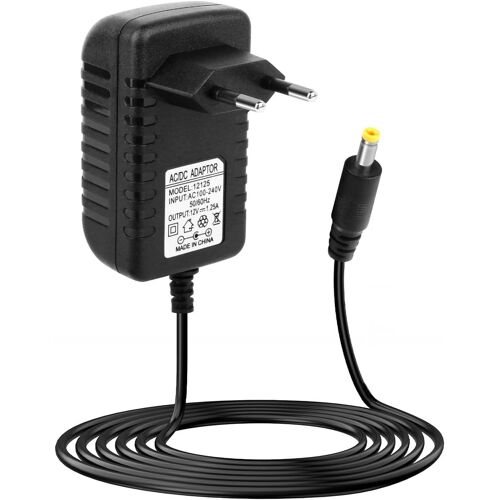 Adaptateur Secteur de 15W Compatible avec Echo Dot 3rd 4th 5th, 12V 1.25A Chargeur d'alimentation pour Echo Show 5 (1ère Gen 2ème Gen) Echo Spot Echo Pop Fire TV Cube