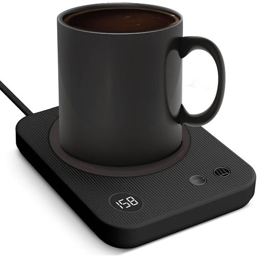 Chauffe-tasse à café, chauffe-café électrique avec arrêt automatique pour bureau, chauffe-bougies avec 3 températures, chauffe-boissons pour cacao, cadeaux d'anniversaire