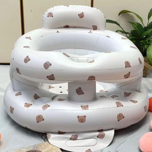 Siège Gonflable Pour Bébé, Chaise De Bébé Portable, Canapé Gonflable Pour Bébé, Siège Gonflable Pour Bébé Avec Pompe À Air Intégrée, Convient Aux Bébés De 3 À 36 Mois