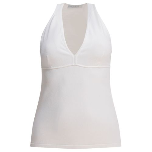 Top En Viscose Slim Fit De Max Mara Avec Encolure Américaine