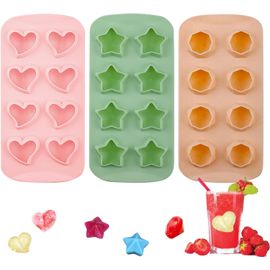 Kalanka-Lot De 3 Moules À Glaçons En Silicone En Forme De C?ur - Moule À Bonbons - Bac À Glaçons