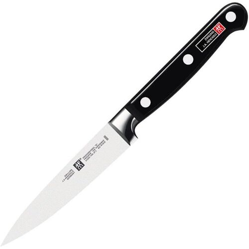 Couteau À Larder/Garnir, Longueur De Lame : 10 Cm, Petite Lame, Acier Inoxydable Spécial/Manche Plastique, Twin Chef 2, Noir