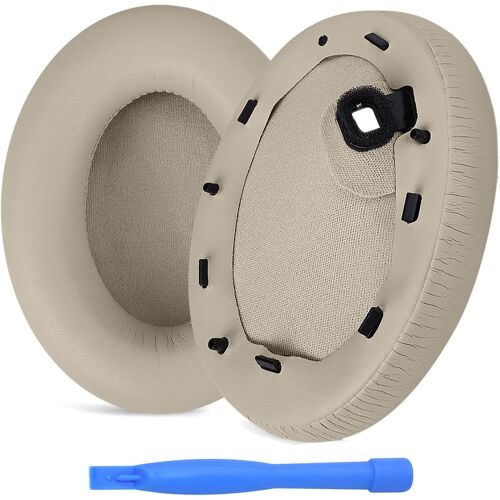 KALANKA-Remplacement Coussinets d'oreille pour Sony WH-1000XM4 Noise Cancelling Casque par - Memory Foam et Protein PU Coussinet Casque - Coussinets de Rechange \u2013 Argent